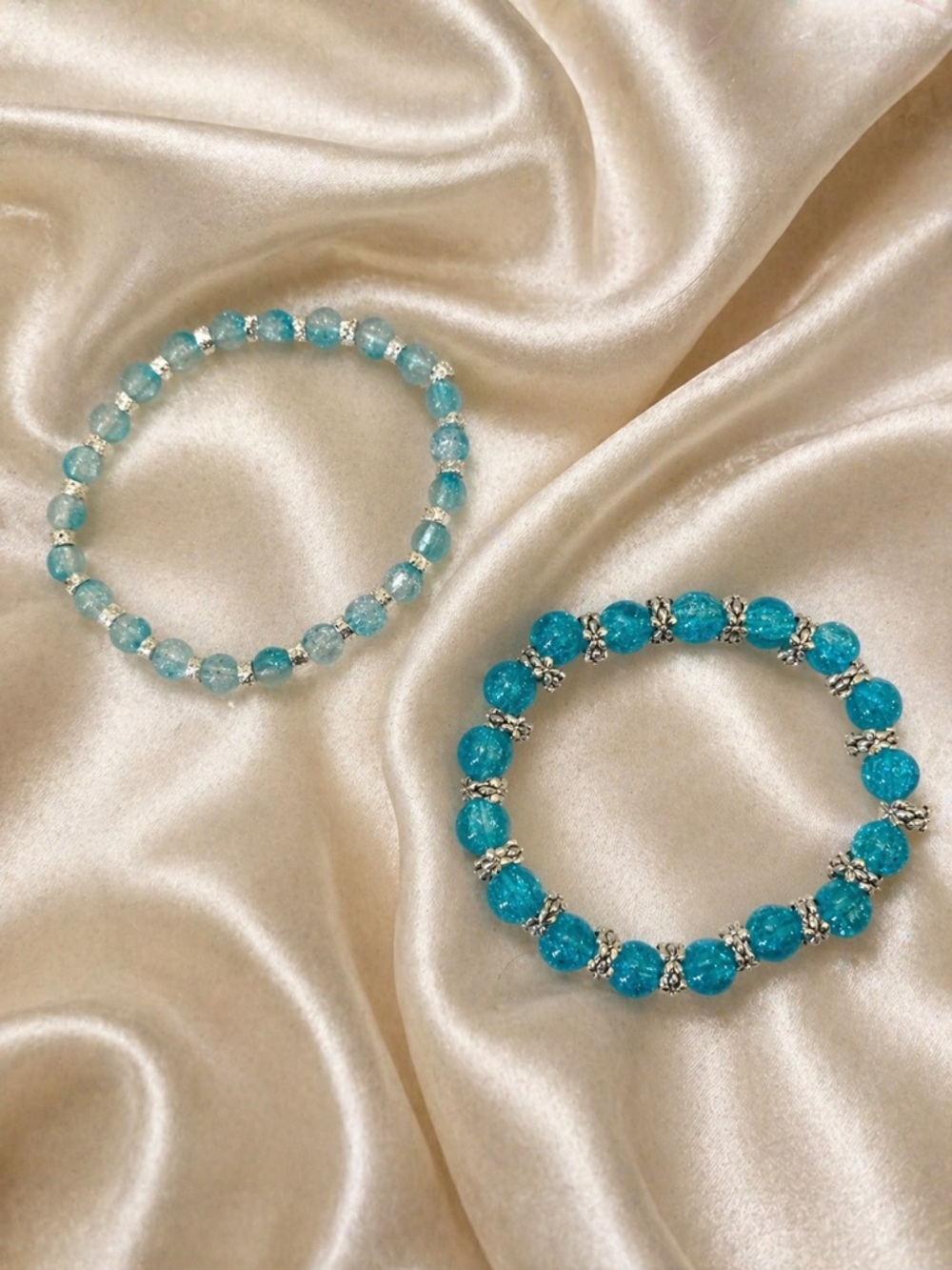 Aqua Frost Bracelet Set